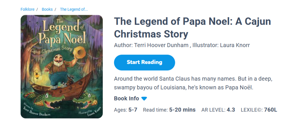 The Legend of Papa Noel: A Cajun Christmas Story