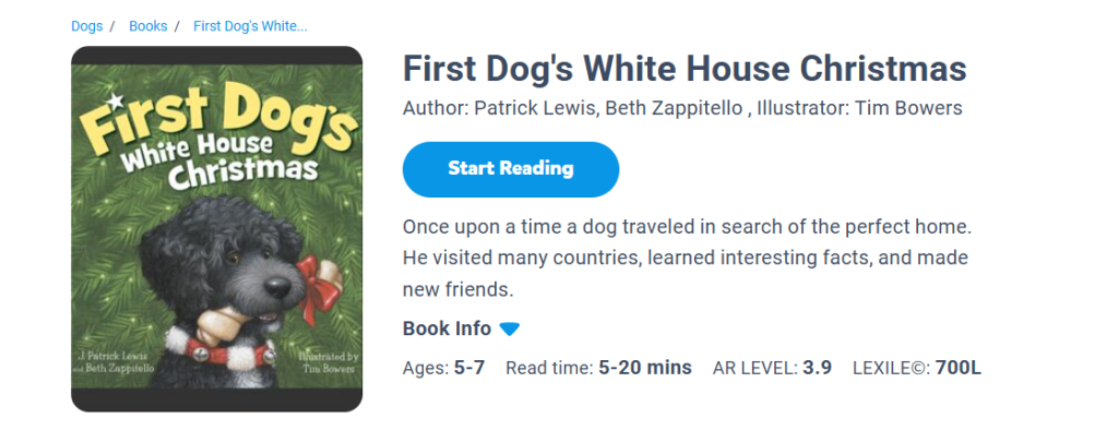 First Dog's White House Christmas