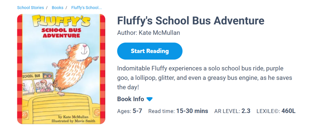 Fluffy’s School Bus Adventure by Betty Tom