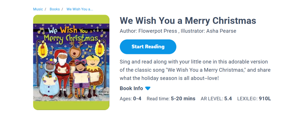 We Wish You a Merry Christmas