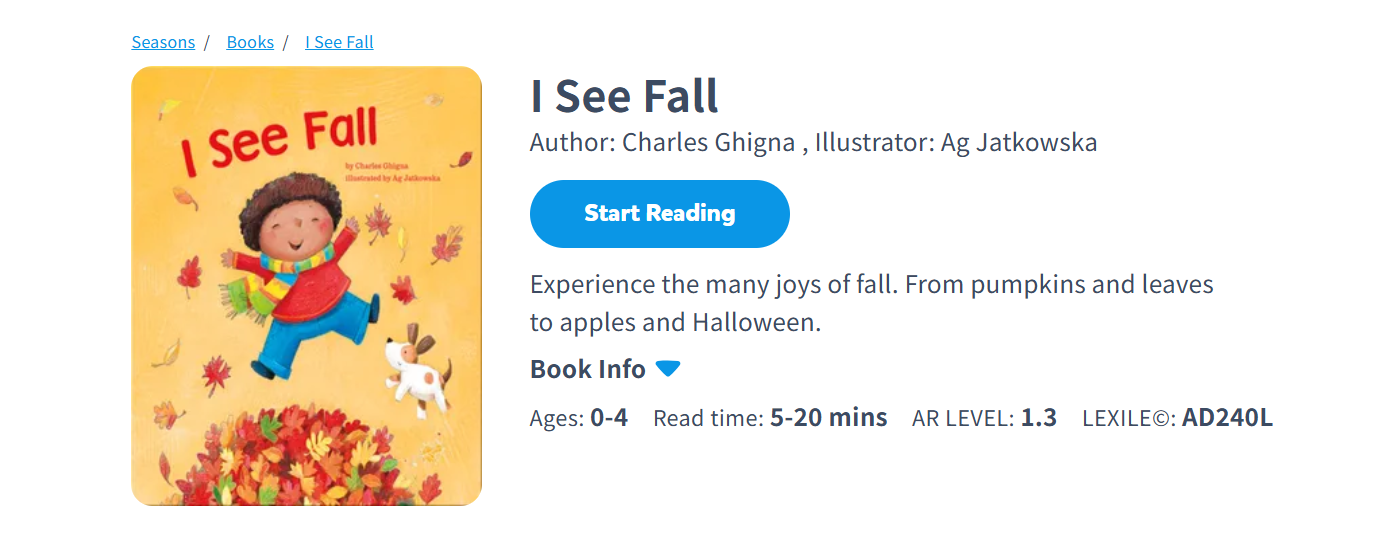 I See Fall by Charles Ghigna