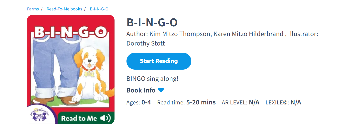 B-I-N-G-O by Annie Kubler