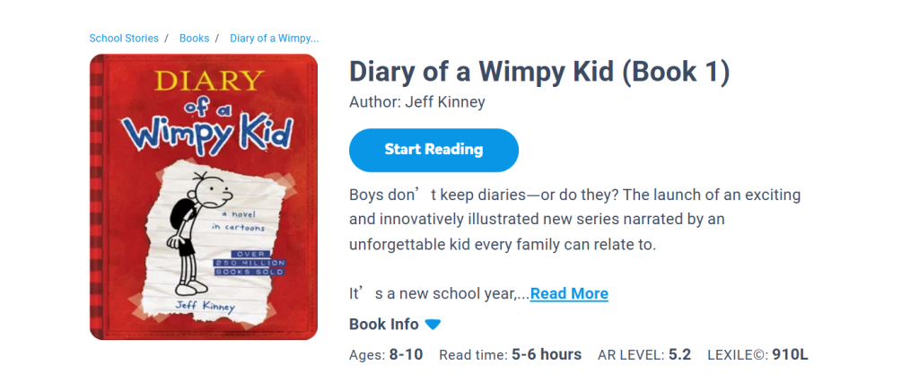 #1 Diary of a Wimpy Kid (Book 1)