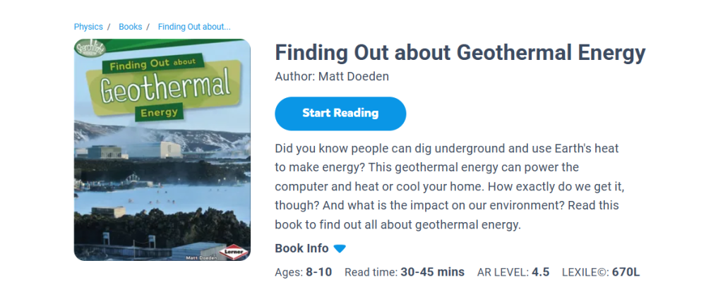 12. Finding Out about Geothermal Energy