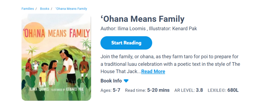 'Ohana Means Family' in Children's Literature