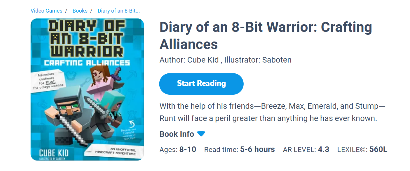Book 3: Diary of an 8-Bit Warrior: Crafting Alliances