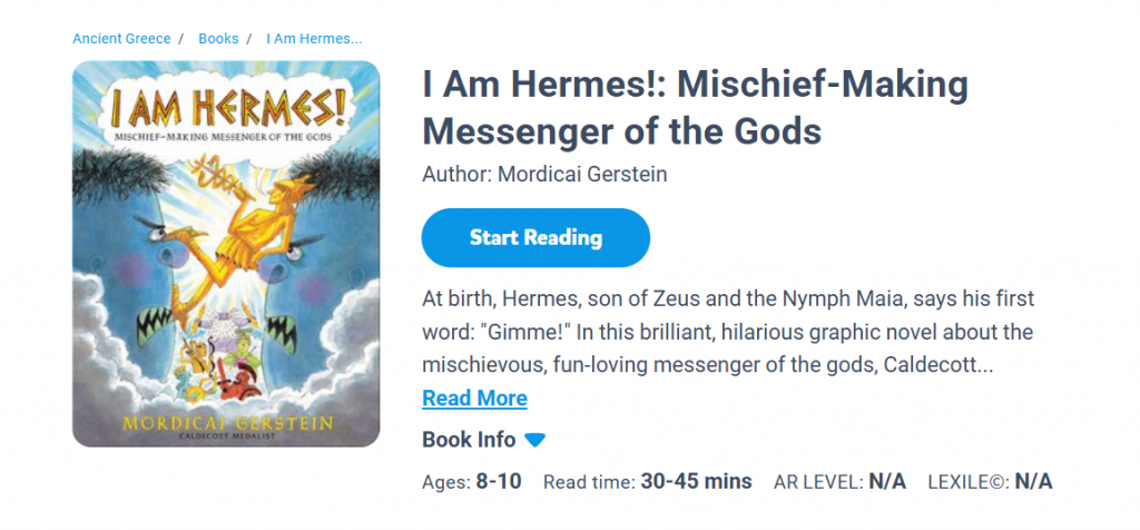 I Am Hermes!: Mischief-Making Messenger of the Gods by Mordicai Gerstein