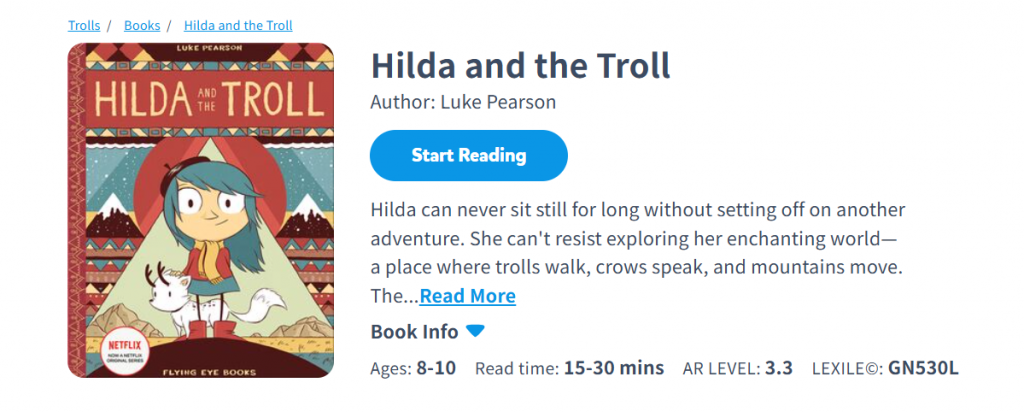 Hilda and the Troll by Luke Pearson