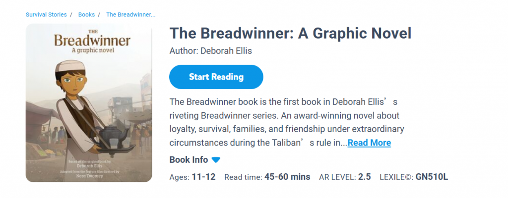 The Breadwinner: A Graphic Novel by Deborah Ellis